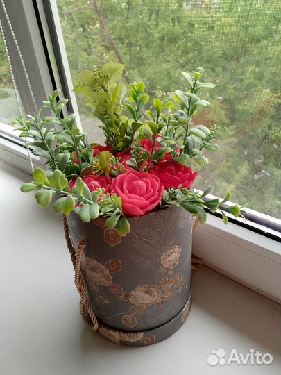 Букет ручной работы из мыла