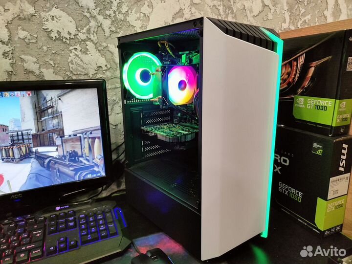 Игровой пк с GTX 1050 ti/8GB DDR4/SSD 256/HDD 500