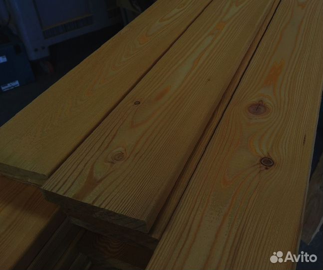 Доски лиственницы камерной сушки 25x150 мм, гарантированная стабильность