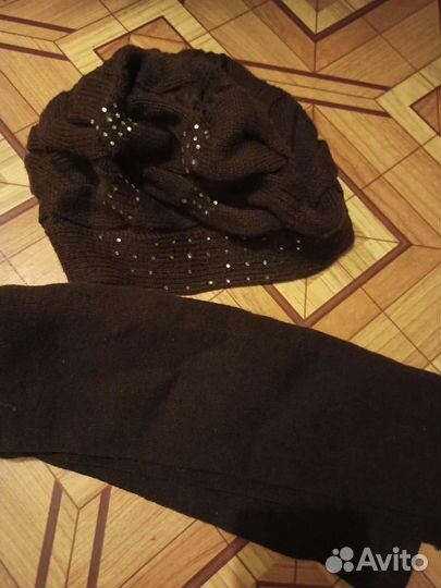 Комплект берет, шарф