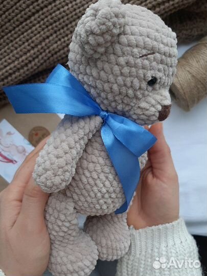 Вязаный Мишка ручная работа подарки