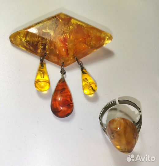 Броши, серьги, кольца винтаж Чехия и СССР