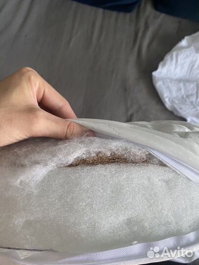 Матрас круглый детский 75 см, наматрасник,простыни