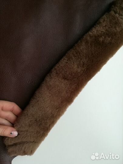 Дубленочный материал, овчина дабл-фейс