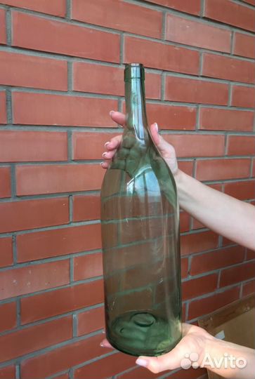 Бутыль стеклянная СССР русская четверть