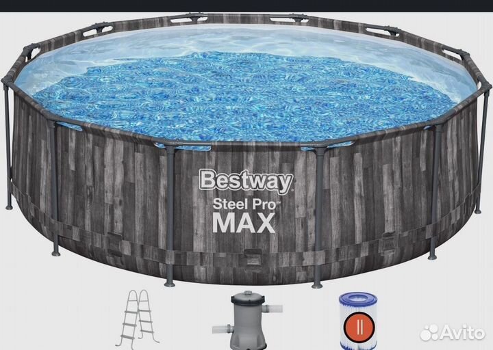 Каркасный бассейн bestway 366x100 pro новый