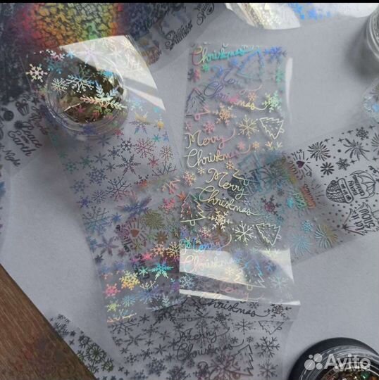 Набор для новогоднего дизайна ногтей