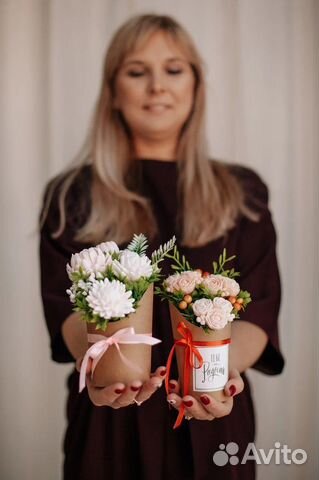 Букет роз, цветы, букет из мыла, подарок