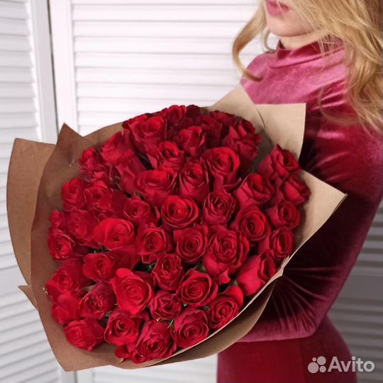 Розы 51 штука