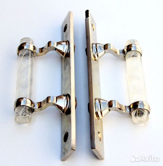 Ручки старинные со стеклом 19 века