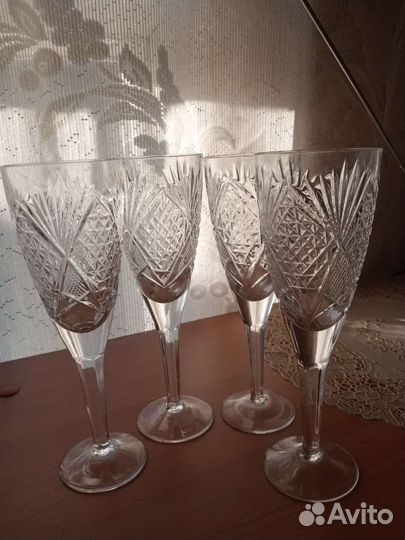 Фужеры хрустальные СССР