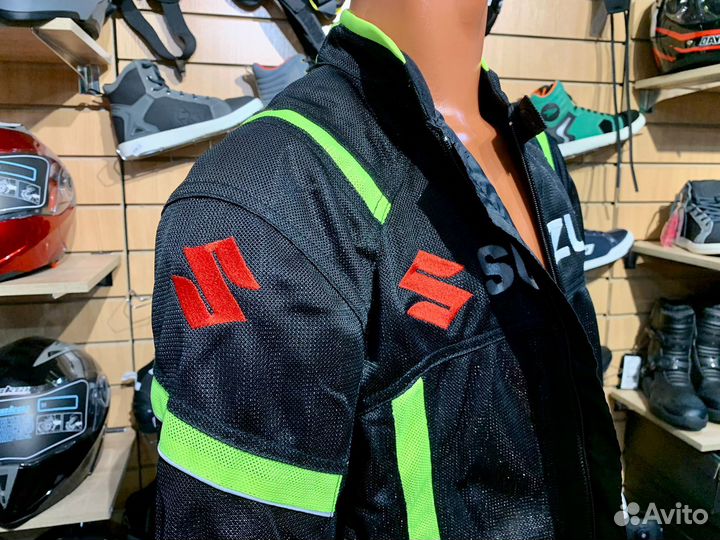 Куртка с защитой продуваемая легкая на мото летняя