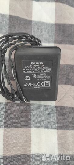 Блок питания aiwa (6 вольтовый)