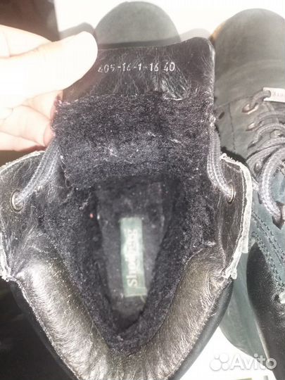 Ботинки зимние, нубук