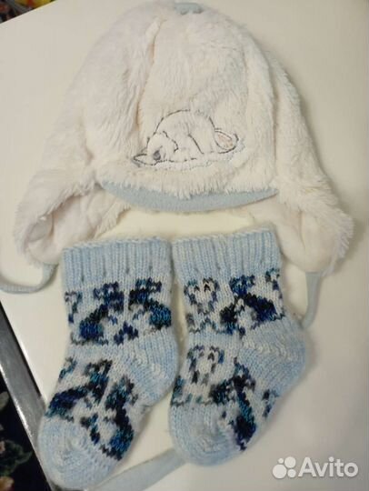 Комплект шапка, носочки