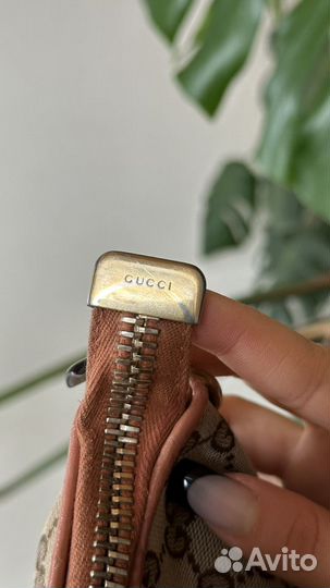 Сумка gucci винтаж оригинал розовая монограмма