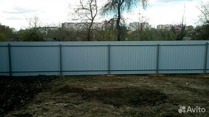 Забор-Профлист,рабица,штакетник, навесы,ворота
