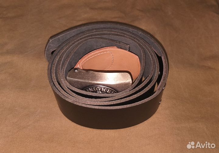 Ремень кожаный Бундесвера (130-140 см)