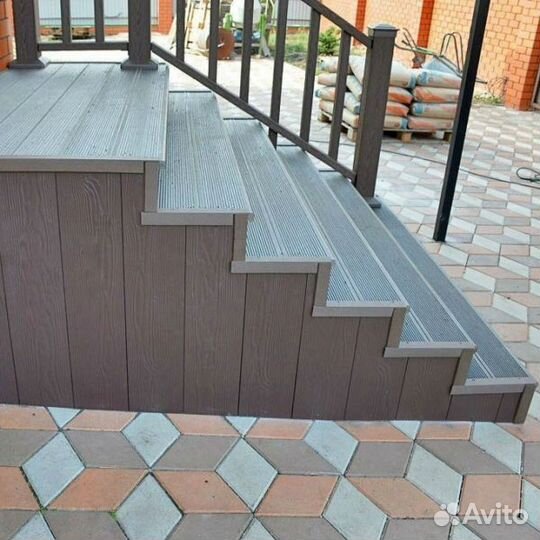 Полнотелые ступени из дпк