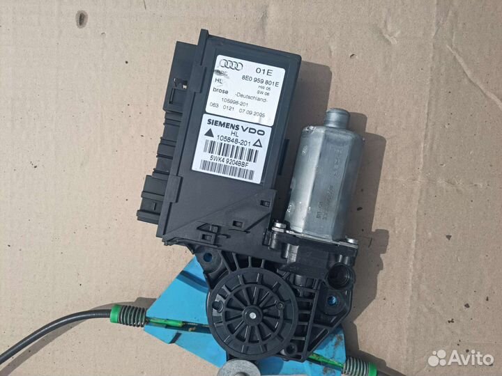 Стеклоподъемник задний левый Audi A4 B7 универсал