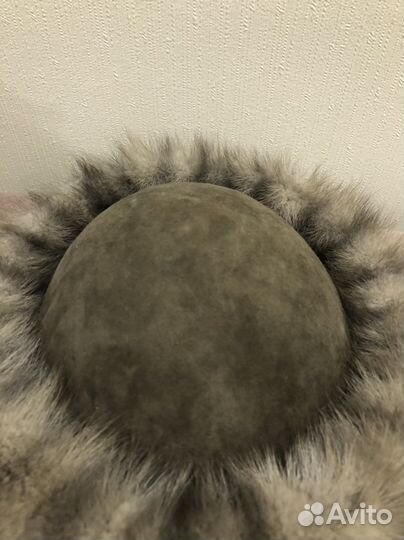 Шапка норковая женская серая