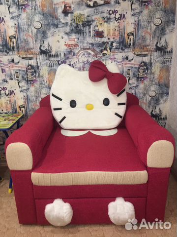 Кресло кровать hello kitty