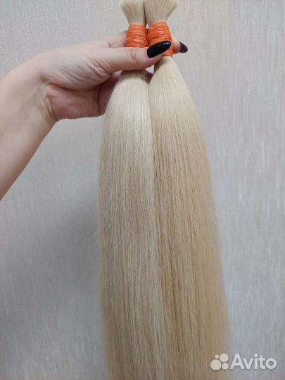 Волосы для наращивания 60 см блонд