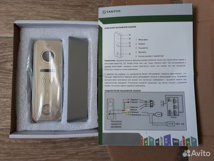 Вызывная панель tantos ipanel2