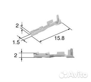 Пин 0.6mm гнездовой 8240-0287, DJ7331Y-0.6A