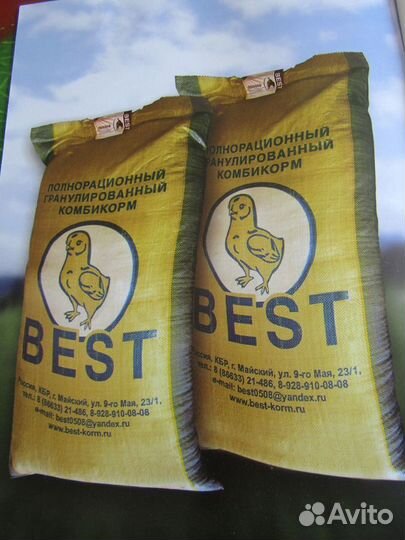 Комбикорм best для птиц всех видов и возрастов