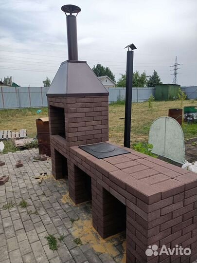 Лего кирпич Мангальная зона барбекю