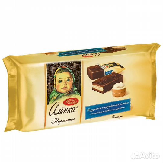 Бисквитные пирожные Алёнка Сливочный крем 240 г