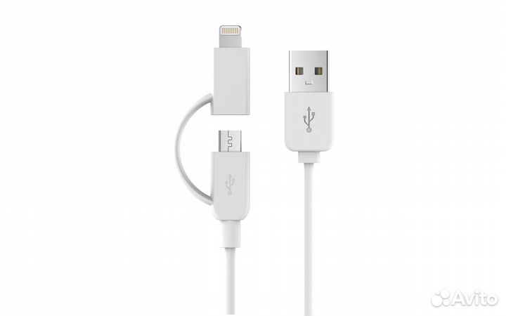Кабель Devia 2 in 1 Lightning and Micro USB Smart