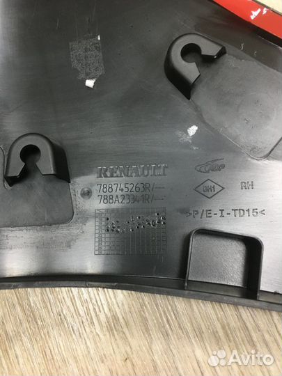 Молдинг заднего крыла Рено Логан Степвей 2018 +