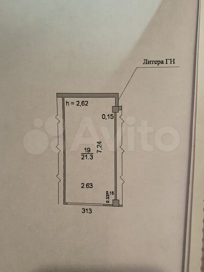 Машиноместо, 22 м²