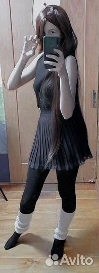 Коричневый парик