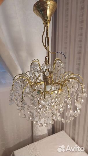 Люстра хрусталь виноград Чехия