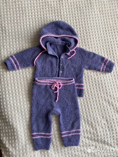 Костюм вязанный альпака 68-74