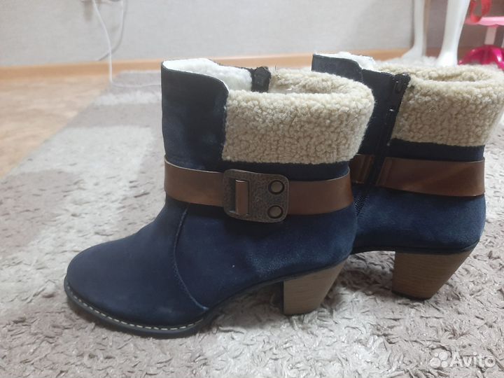 Ботильоны зимние rieker 41размер новые