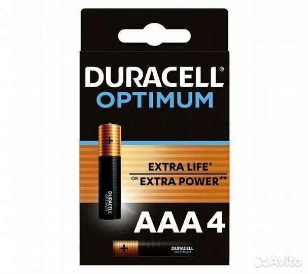 Батарейка щелочная duracell LR03 (AAA) Optimum 1.5