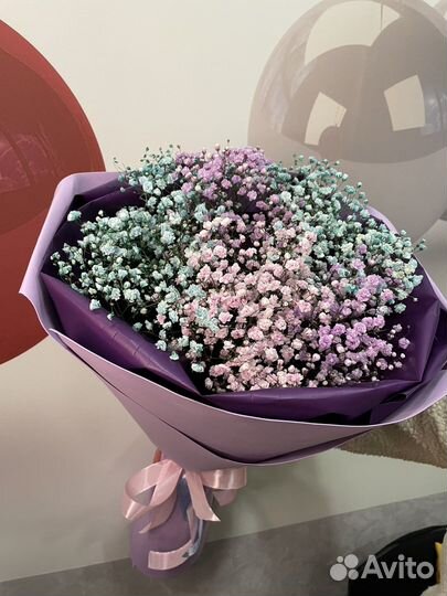 Букет Цветы Гипсофила Живые цветы