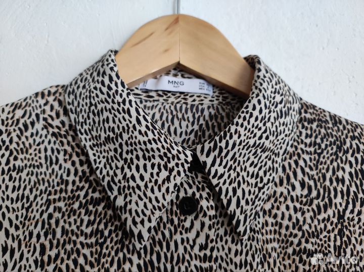 Блузка женская 42 44 леопардовая Mango