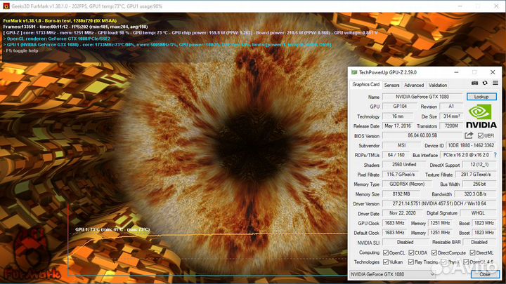 Видеокарты Nvidia GTX 1080 8Gb (разные)