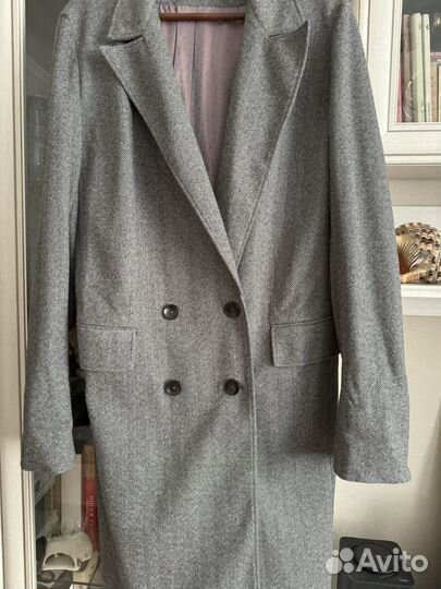 Пиджак пальто, длинный, размер 52