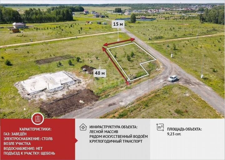 Участок 9,2 сот. (СНТ, ДНП)