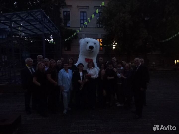 Белый мишка на праздник