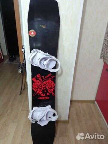 Сноуборд lobster, крепления now