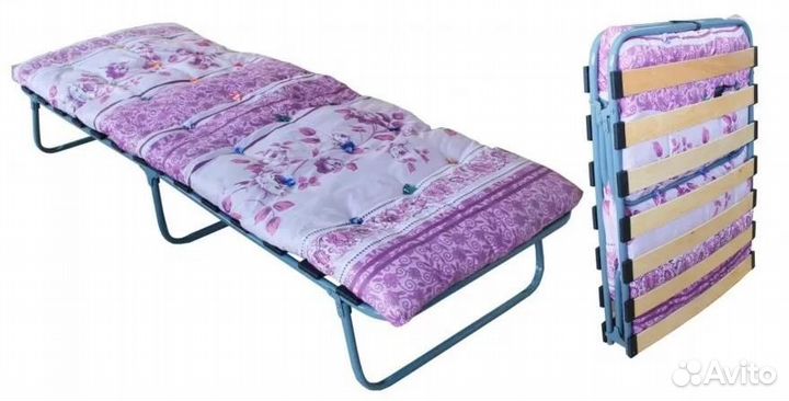 Кровать - раскладушка - с матрасом ктр-2 лм