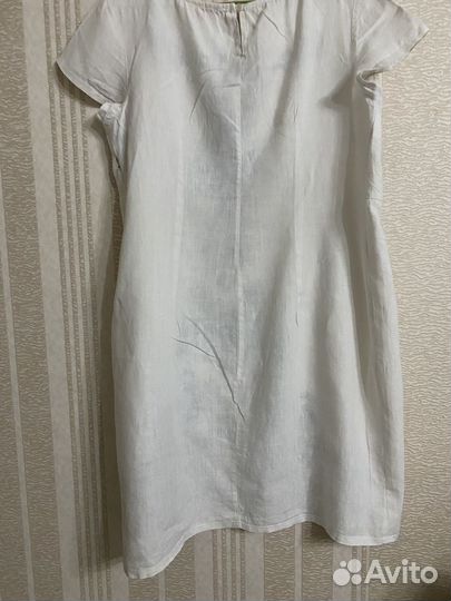 Платье женское 48 50 италия лён 100%