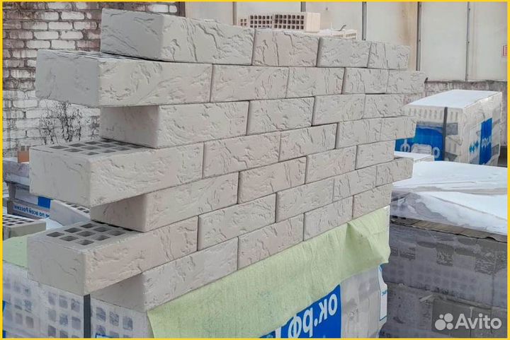 Облицовочный железногорский кирпич серый